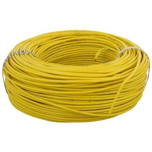 Anchor 0.75 Sqmm Yellow Advance-FR Project Coil Flexible Cable, P-27380, Length: 180 m