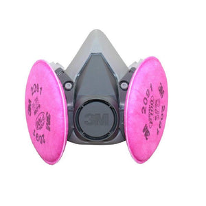 3M 6200 Half Face Mask With 1 Pair Of 2091 P100 Filter