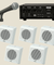Ahuja Audio Kit of Amplifier DPA 370 , AUD-70XLR With Five WSX-551T WALL SPEAKERS