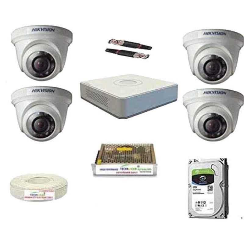 Buy Hikvision Full HD 2MP 4 CCTV Cameras & 4CH HD DVR Kit with Hard