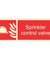 Infernocart Sprinkler Control Valve Sign Board - Set of 5