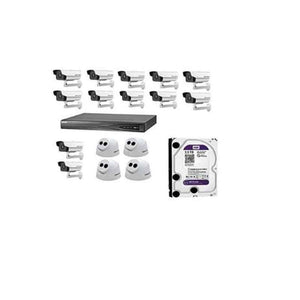 Hikvision 2MP 16 Channel Nvr Hd Camera Combo with 4 Dome Camera & 12 Bullet Camera