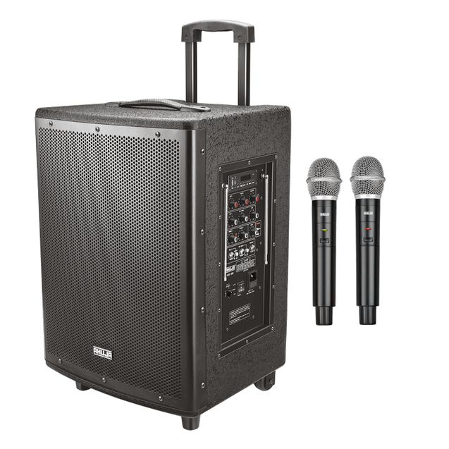 Ahuja Portable PA Active Speaker 60 Watts With Two Wireless Mics Model ABX-800