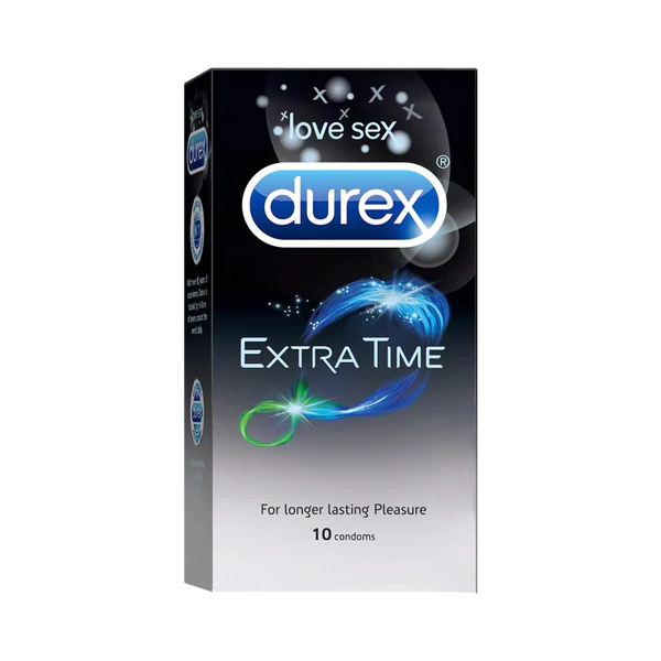 Durex Extra Time - 10 Condoms, 10s(Pack of 2)