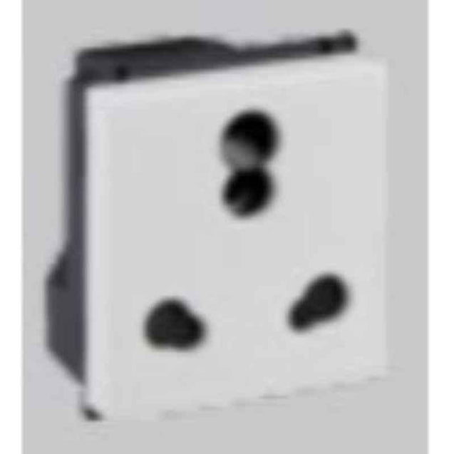 Crabtree Murano 6A 5 Pin White Socket, ACUKPXW065 (Pack of 10)