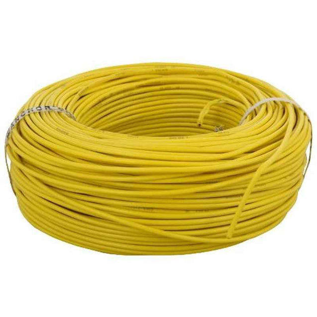 Anchor 0.75 Sqmm Yellow Advance-FR Project Coil Flexible Cable, P-27380, Length: 180 m