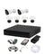 CP Plus 2.4MP White & Black 2 Pcs Outdoor & 4 Pcs Indoor Camera with 8 Channel DVR Kit