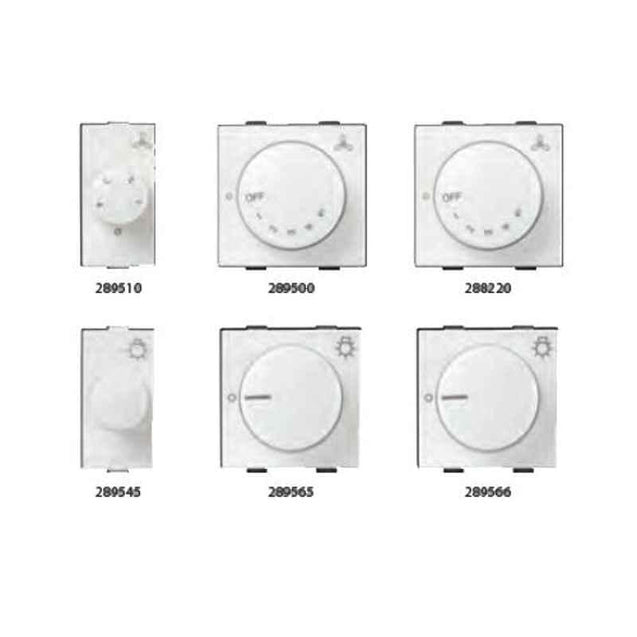 Anchor Roma Plus 650W 2 Module Light Dimmer, 289565, (Pack of 10)