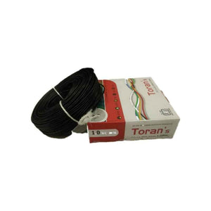 Toran 4 Sqmm Black PVC Insulated Cable, Length: 90 m