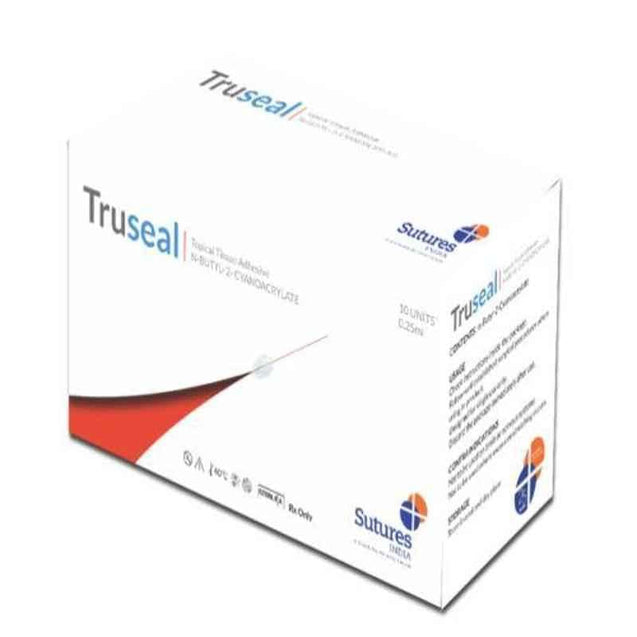 Truseal 10 Units 0.25ml Topical Tissue Adhesive for Surgical Skin Closure Box, TSL 250