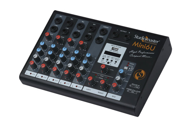 Studiomaster Mini 6U Mixer With Bluetooth