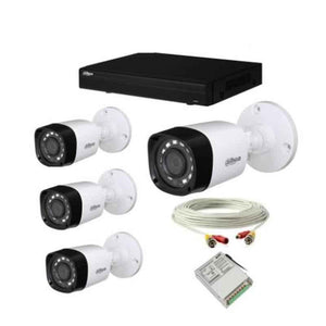 Dahua Bullet Cctv Metal Camera With 4 Channel Dvr, 4 Bullet 1MP