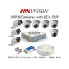 Hikvision 8 Cameras 2MP with 8 Channel DVR Combo Kit