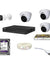 Dahua 3 Pcs 5MP Dome Security Camera, 5MP Bullet Camera, 4 Channel DVR, CCTV Cable Roll, 12 Pcs BNC Connectors, 6 Pcs DC Connectors, 4 Channel Power Supply & 1TB Surveillance Hard Disc Kit