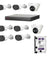 CP Plus 2MP White & Black 6 Pcs Bullet & 2 Pcs Dome Camera with 8 Channel NVR Kit, 8C NVR