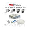 Hikvision 4 Cameras 1MP with 8 Channel DVR Combo Kit