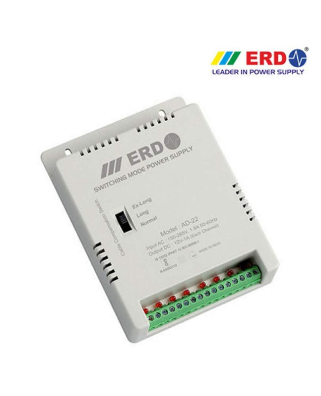 ERD 12V DC Power Supply For 8 Channel CCTV 10Amp