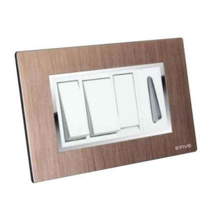 B-Five Rich Copper 6 Module Modular Plate, B-65Rc (Pack of 10)