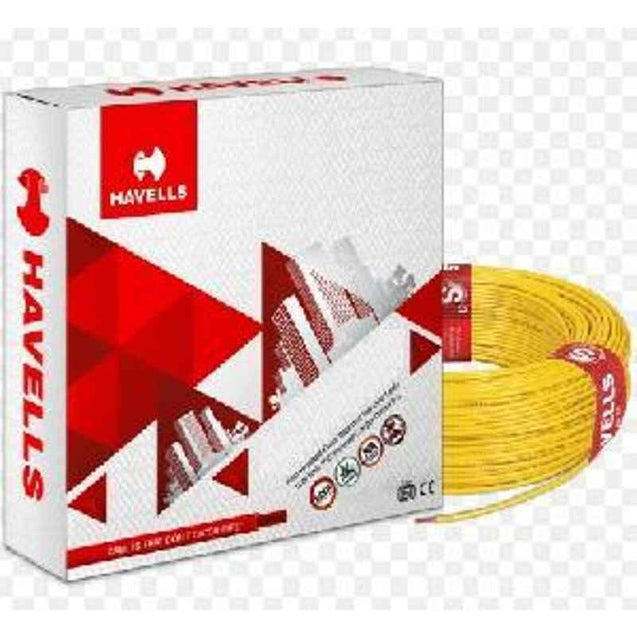 HavellsLifeLine Plus WHFFDNYG1400 HRFR PVC Insulated Flexible Cable Single Core 400 Sq. mm - Yellow
