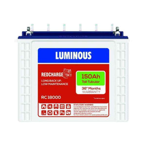 Luminous 150 Ah Red charge 18000 Tubular Battery
