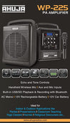 Ahuja Portable PA system WP-225 with Bluetooth