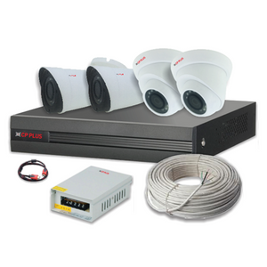 CP Plus 2.4MP 4 HD Camera Kit