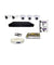 CP Plus 2.4MP White & Black 3 Pcs Dome, 2 Pcs Bullet Camera, 8 Channel DVR & Hard Disk Kit with All Accessories, 8 Ch hd dvr