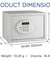 Ozone  Opal Ivory Electronic Safe For Home And Office