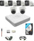 Hikvision 4M-N 5MP 4 Pcs Outdoor Bullet & 2 Pcs Dome Camera Set with 8 CH DVR, 90m Co-Axial Cable, Power Supply, 2TB Hard Disk