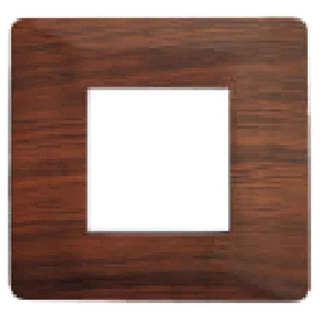 L&T Entice 1 Module Cinnamon Wood Plate, CB91101FA12 (Pack of 15)