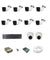 CP Plus 2.4MP White & Black 8 Bullet & 2 Dome Camera with 16 Channel DVR Kit, 16CHDVR-8B2D-2TB-180M