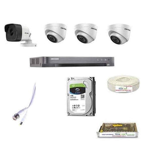 Hikvision 5MP 8 Channel Full Hd Dvr & Camera Combo Kit with 8 Bullet Camera