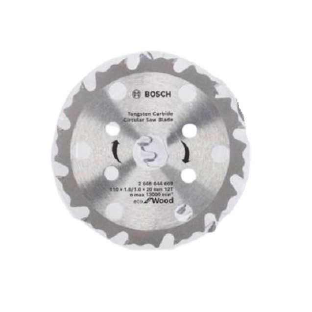 Bosch 4 inch 12 Teeth Tungsten Carbide Circular Hand Saw Blade, 2608644669