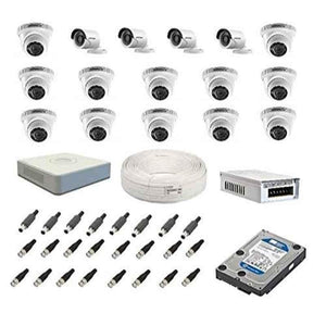 Hikvision 1080P 4 Pcs Bullet & 12 Pcs Dome Camera with 16 Channel DVR Kit