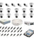 Hikvision 1080P 4 Pcs Bullet & 12 Pcs Dome Camera with 16 Channel DVR Kit