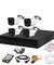 CP Plus 2.4MP 4 Pcs White & Black Camera & 4 Channel DVR Kit with All Accessories, 4CHDVR-4B-03