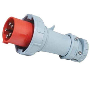 Power N Pack 125A 415V Three Phase 6h Industrial Straight Plug, PP06P