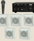 Ahuja Audio Kit of Amplifier DPA 370 , AUD-59XLR With five WSX-661T WALL SPEAKERS