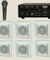 Ahuja Audio Kit of Amplifier DPA 370 , AUD-59XLR With Six WSX-661T WALL SPEAKERS