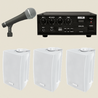 Ahuja Audio Kit of Amplifier DPA 370 , AUD-70XLR With Three PS-300TM WALL SPEAKERS