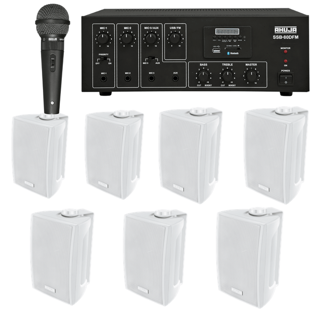ahuja-audio-kit-of-amplifier-ssb-80dfm-aud-59xlr-with-seven-ps-300tm-wall-speakers