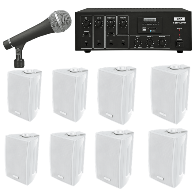 ahuja-audio-kit-of-amplifier-ssb-80dfm-aud-70xlr-with-eight-ps-300tm-wall-speakers