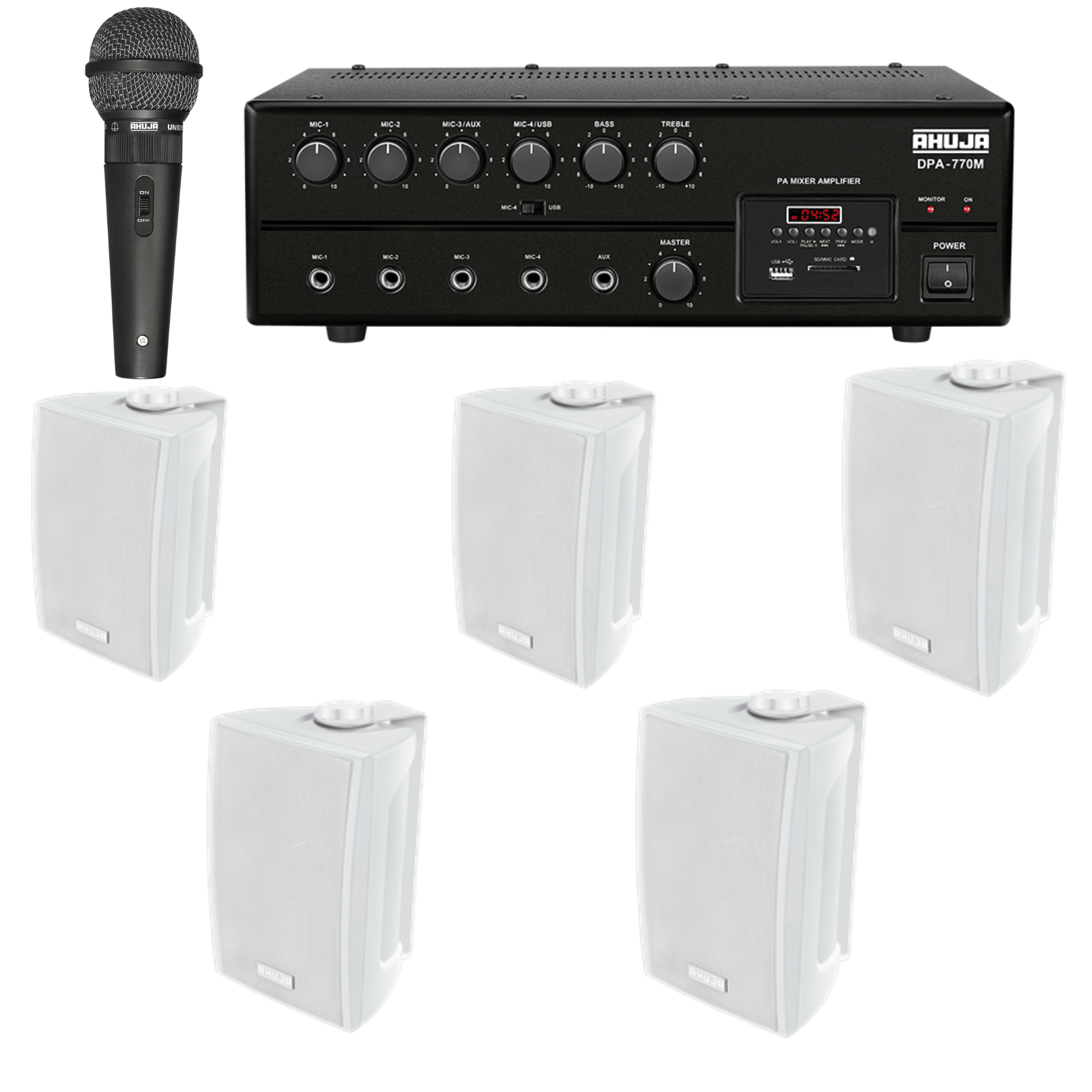 Buy Ahuja Audio Kit of Amplifier DPA 770M AUD 59XLR With Five PS