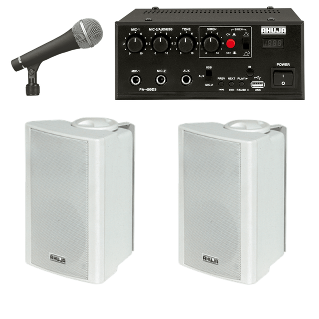ahuja-audio-kit-of-amplifier-pa-400ds-aud-70xlr-with-two-ps-300tm-wall-speakers-and-two