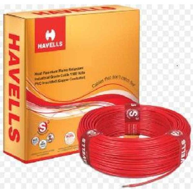 HavellsLife Guard WHFFFNRF11X0 FR-LSH PVC Insulated Flexible Cable Single Core 1 Sq. mm 200m - Red