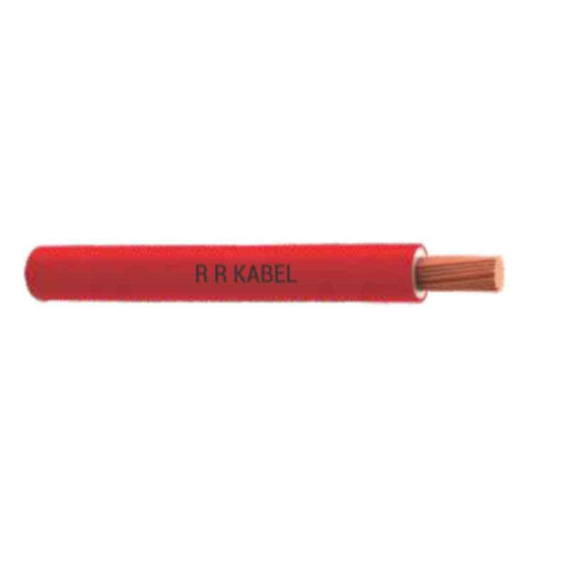RR Kabel 0.75 sqmm Single Core PVC Red Supperx FR Flexible Cable, Length: 200 m