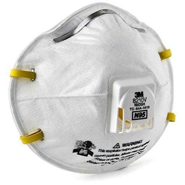 3M 8210V N95 White Particulate Respirator Mask (Pack of 10)