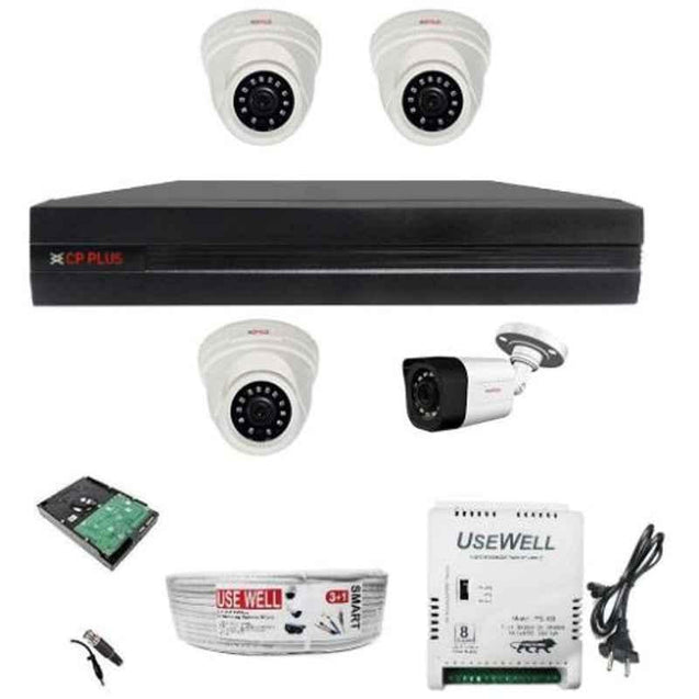 CP Plus 1 MP Hd CCTV Camera & 8 Channel Hd Dvr Kit