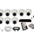 CP Plus 2.4MP White & Black 8 Dome Camera with 8 Channel DVR & HDD Kit