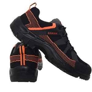 Karam Flytex FS 210 Fly Knit Fiber Toe Cap Orange & Black Sporty Safety Shoes